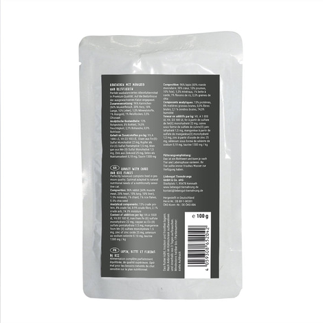 Liebesgut Bio Sensitiv Kaninchen mit Mangold und Reis