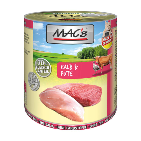 MAC's Cat Fleischmenü Kalb und Pute