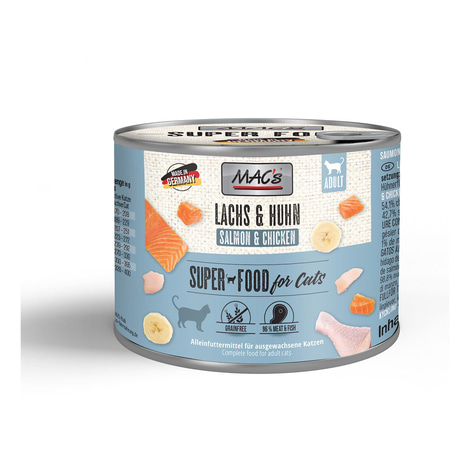 MAC's Cat Fleischmenü Lachs und Hühnchen