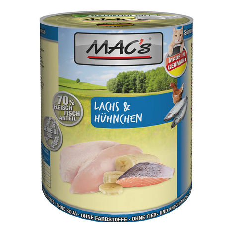 MAC's Cat Fleischmenü Lachs und Hühnchen