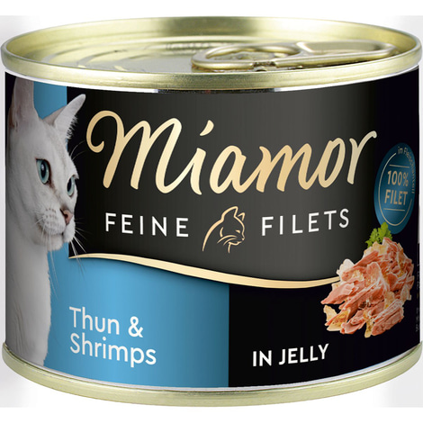Miamor Katzen-Nassfutter Feine Filets in Jelly Thunfisch und Shrimps