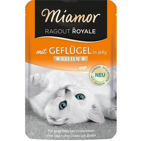 Miamor Ragout Royale Kitten Geflügel in Jelly