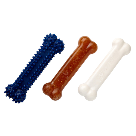 Nylabone Puppy Welpen Kauknochen Starterset Hühnchen-Geschmack
