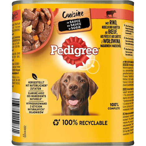 PEDIGREE Cuisine Sauce Rind, Nudeln, Karotten