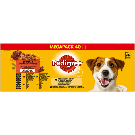 PEDIGREE Megapack Gemischte Selektion in Gelee 40x100g