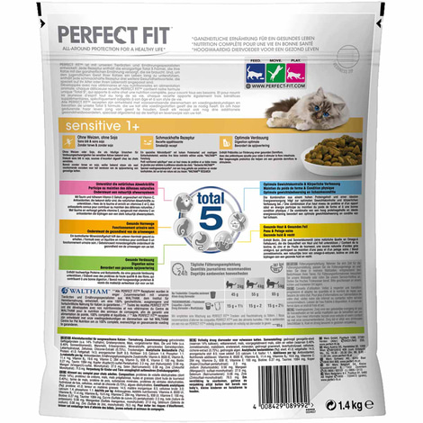 Perfect Fit Katzenfutter Sensitive 1 + reich an Truthahn