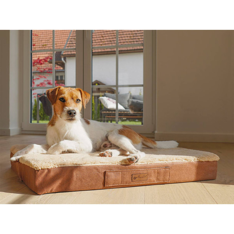 Petlando orthopädisches Hundekissen Florenz cognac