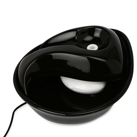 Pioneer Pet Keramik Trinkbrunnen Rain Drop Style 1,8 l schwarz