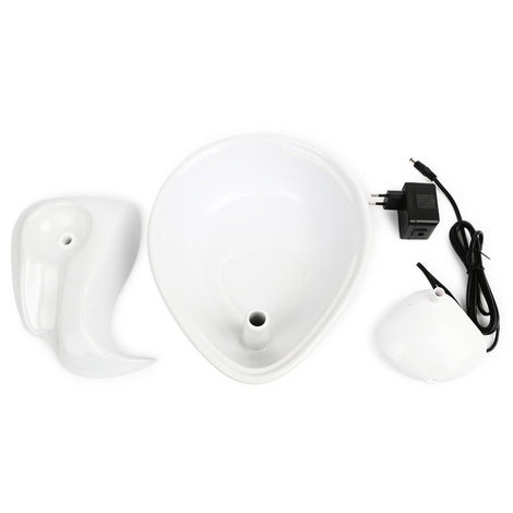 Pioneer Pet Keramik Trinkbrunnen Rain Drop Style 1,8 l weiß
