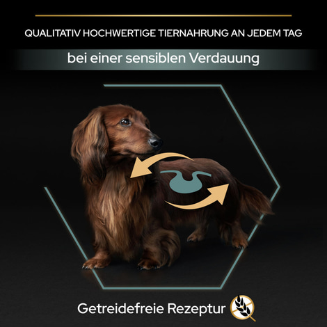PRO PLAN Getreidefreie Rezeptur Small & Mini Adult Sensitive Digestion Truthahn 2,5kg