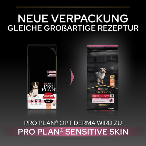 PRO PLAN Medium Puppy Sensitive Skin Lachs