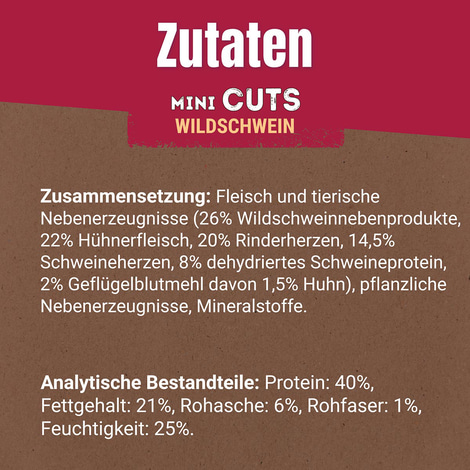 Purina AdVENTuROS Mini Cuts, Hundeleckerli getreidefrei mit Wildschwein