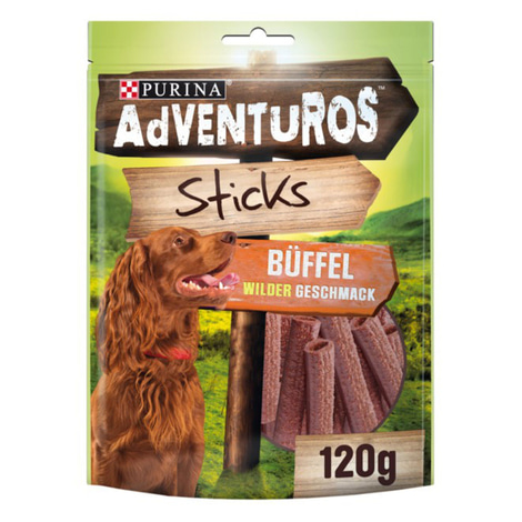 Purina AdVENTuROS Sticks, Hundeleckerli fettarm mit Büffelgeschmack