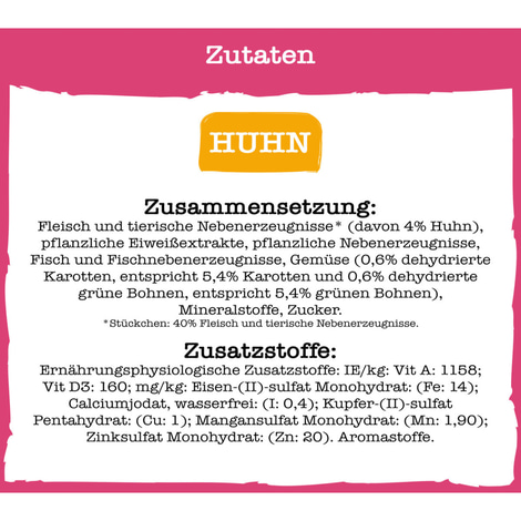 PURINA BENEFUL Schleckermäulchen mit köstlichem Huhn & leckerem Rind