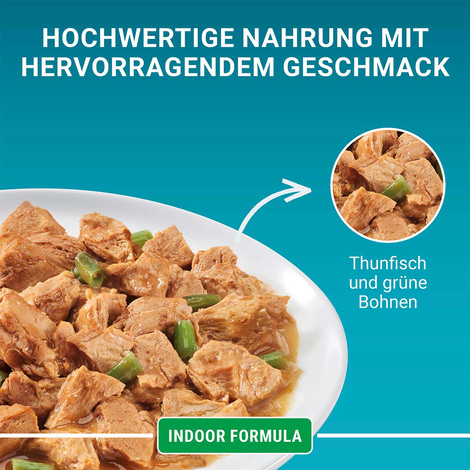 PURINA ONE INDOOR FORMULA in Sauce Thunfisch 26x85g