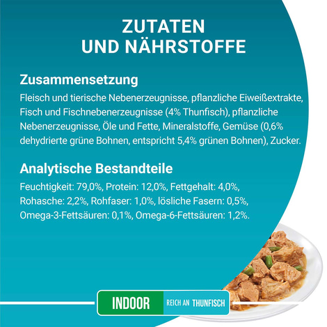 PURINA ONE INDOOR FORMULA in Sauce Thunfisch 26x85g