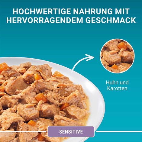 PURINA ONE SENSITIVE in Sauce Huhn 26x85g
