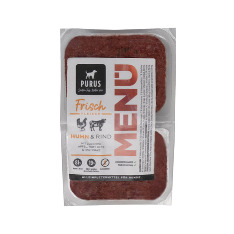 Purus Frischfleisch Menü Mixpaket 14kg Paket