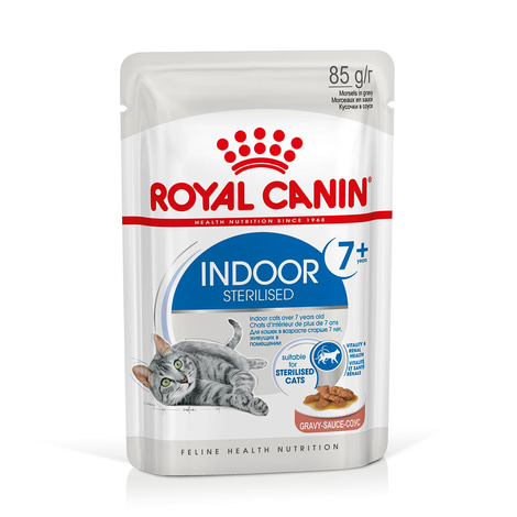 ROYAL CANIN INDOOR 7+ Sterilised in Soße Nassfutter für Wohnungskatzen ab 7 Jahren