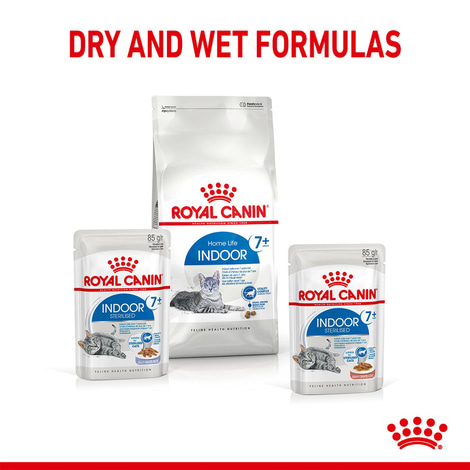 ROYAL CANIN INDOOR 7+ Sterilised in Soße Nassfutter für Wohnungskatzen ab 7 Jahren