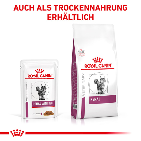 ROYAL CANIN® Veterinary RENAL RIND Nassfutter für Katzen