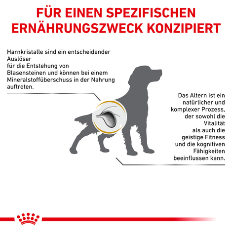 ROYAL CANIN® Veterinary URINARY S/O Ageing 7+ Trockenfutter für Hunde