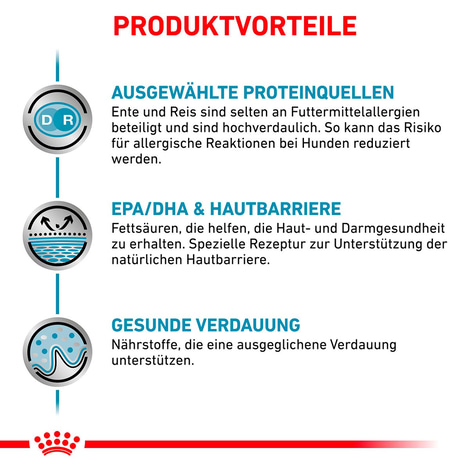 ROYAL CANIN Veterinary SENSITIVITY CONTROL ENTE MIT REIS Nassfutter für Hunde