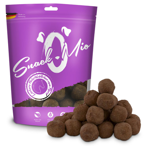 SnackOMio - leckere Fleischbällchen vom Pferd