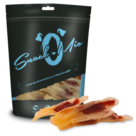 SnackOMio - knusp. Kaninchenohren an Hühnerbrustfilet