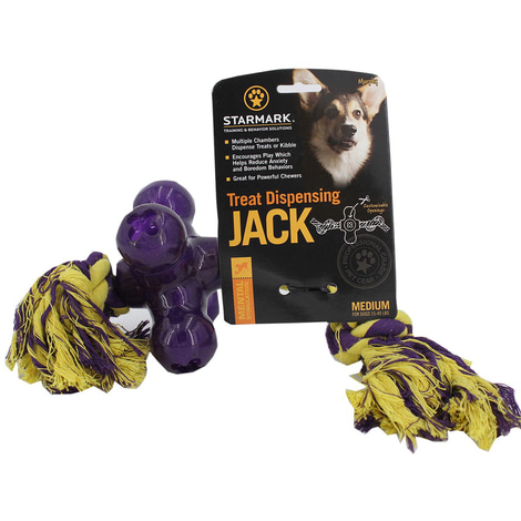 Starmark Hundespielzeug Treat Dispensing Jack M