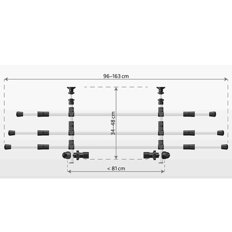 Trixie Auto-Schutzgitter 96 - 163cm