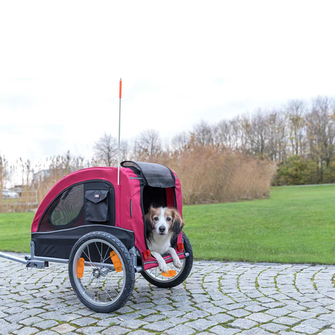Trixie vozík za kolo, 63 x 68 x 75 (137) cm