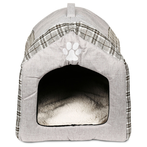 Trixie Kuschelhöhle Silas 40×45×40cm grau/creme