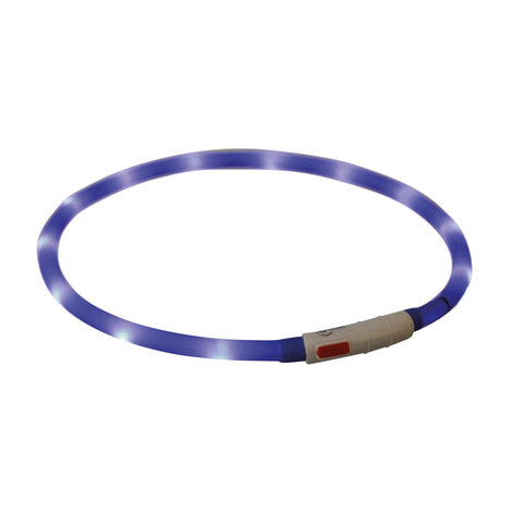 Trixie Leuchthalsband Flash USB XS-XL 70cm