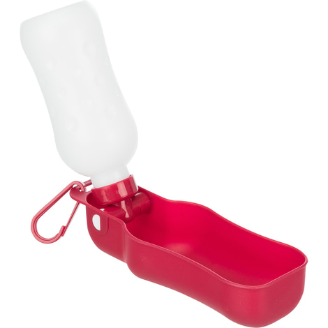 Flasche mit Trinknapf, Kunststoff