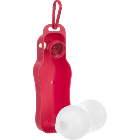 Flasche mit Trinknapf, Kunststoff