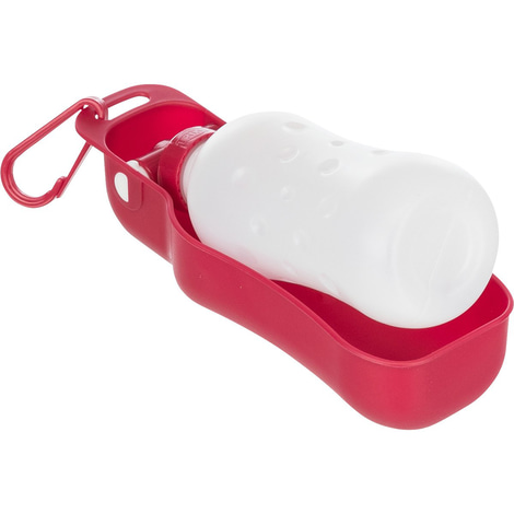 Flasche mit Trinknapf, Kunststoff