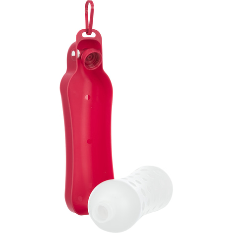 Flasche mit Trinknapf, Kunststoff