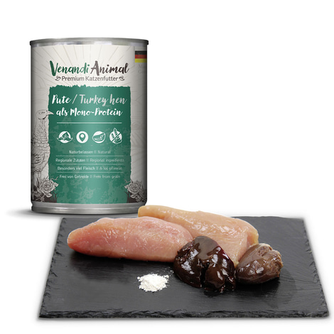 Venandi Animal - Probierpaket III Huhn, Pute, Rind, Pferd, Kalb, Truthahn