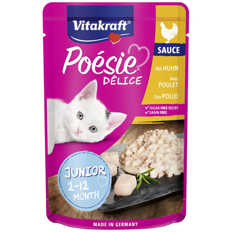 Vitakraft Poésie DéliSauce & Huhn Junior