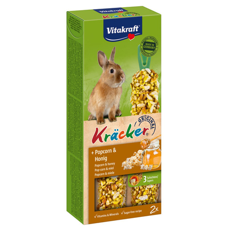 Vitakraft Zwergkanichen Kräcker mit Popcorn & Honig