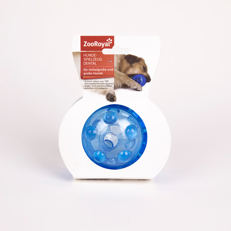ZooRoyal Hundespielzeug Dental Ball blau