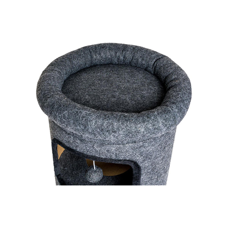 ZooRoyal Premium Kratztonne Natura 95cm Filz anthrazit