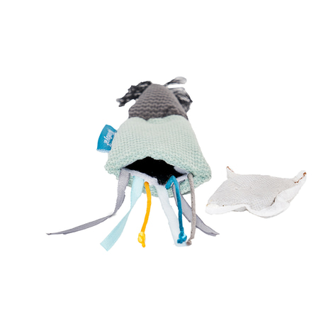 ZooRoyal Maus mit Bändern & Katzenminze Petrol