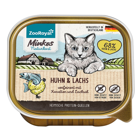 ZooRoyal Minkas Naturkost Adult Huhn & Lachs