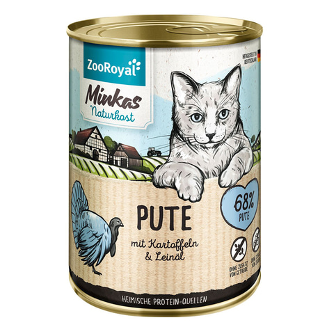 ZooRoyal Minkas Naturkost Adult Pute mit Kartoffeln & Leinöl