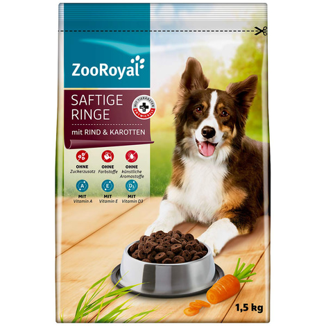 ZooRoyal Saftige Ringe mit Rind & Karotten