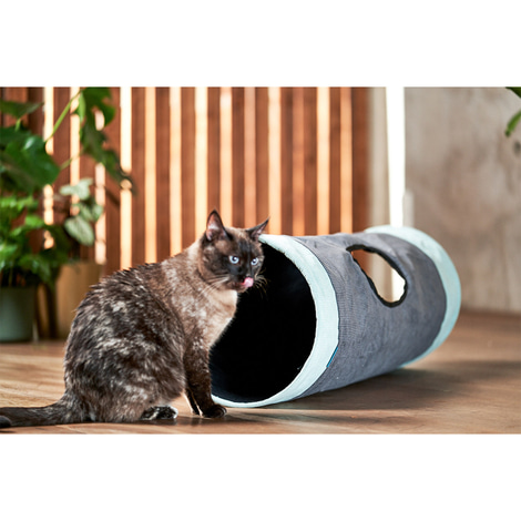 ZooRoyal Rascheltunnel Maja Anthrazit Ø 30 x 90 cm