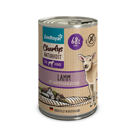 ZooRoyal Charlys Naturkost Lamm mit Kartoffeln & Distelöl