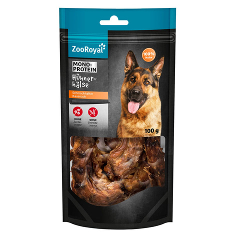 ZooRoyal Hühnerhälse und Hühnermägen Mixpaket 10x100g
